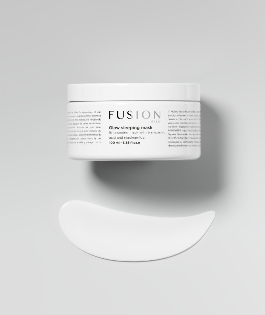 Glow sleeping mask